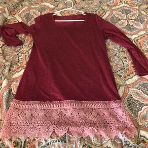 Very cute mini dress. I wore it with leggings